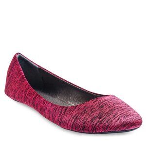 Wet Seal Women's Space Dyed Ballet Flats, Pink, Size 7
